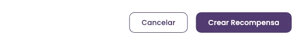 The form footer with the Cancel and Create Reward buttons